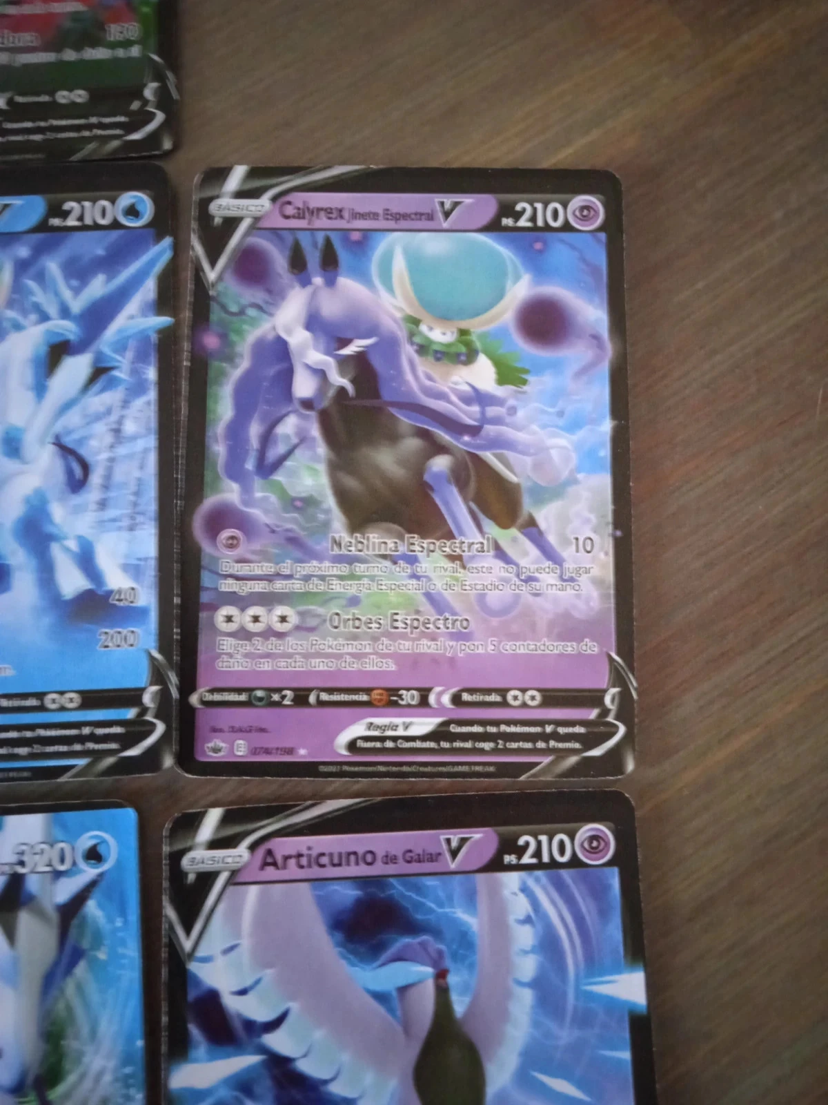 Lot Ou à l'unité 7 Cartas pokémon espanhol v e vmax – photo 5
